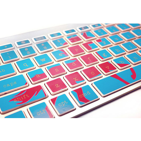 Unicorn keyboard decals on Cool Mom Tech