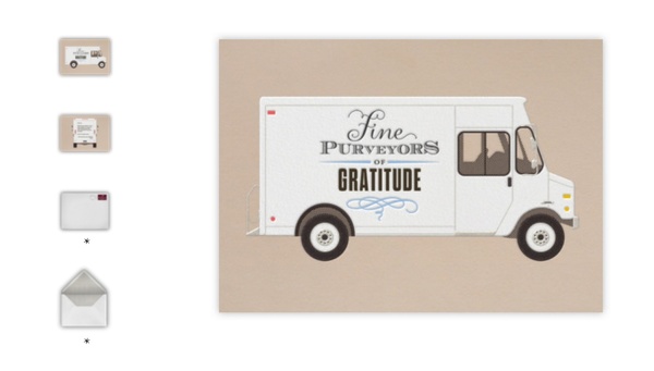 Online thank you notes from top designers at Paperless Post