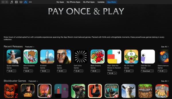 iTunes Pay Once and Play: A list of the best games without in-app purchases