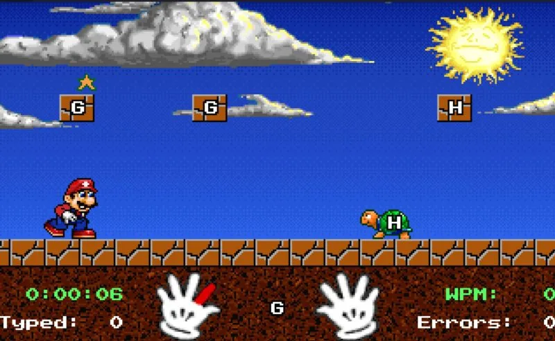 Great online typing lessons: Mario Teaches Typing with a classic, retro-90s vibe.