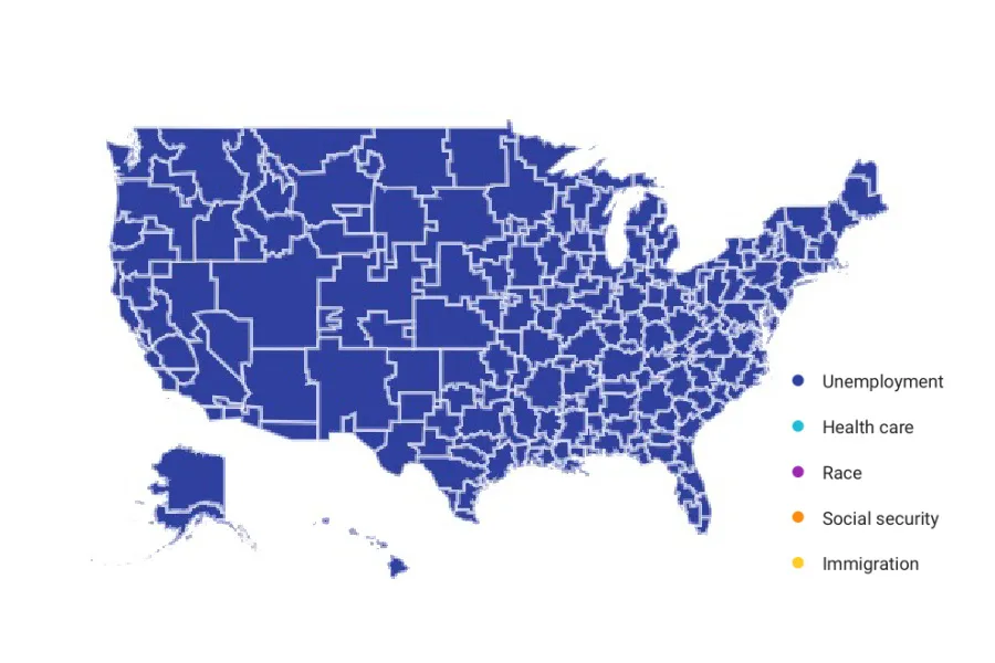Election 2020 Google Search Trends page is launched. And it's fascinating