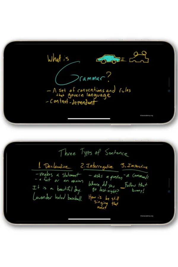 Best reading apps for teens in high school: Khan Academy is fantastic for advanced grammar, reading, and test prep