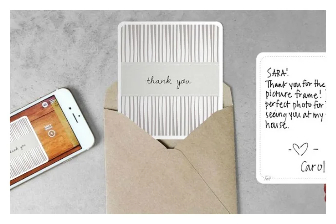 Felt card app makes sending handwritten cards easier than ever.