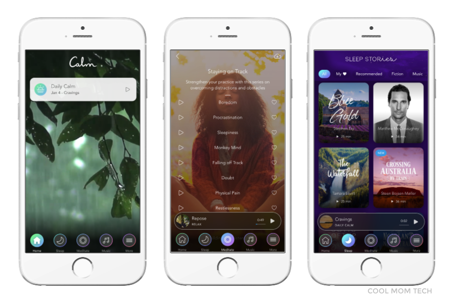 One of the apps that changed our lives: Calm helps with stress, motivation, meditation, breathing and sleep | coolmomtech.com