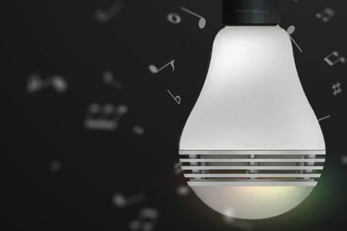 MIPOW color is a Bluetooth light bulb that lets you wake or fall asleep to color and music