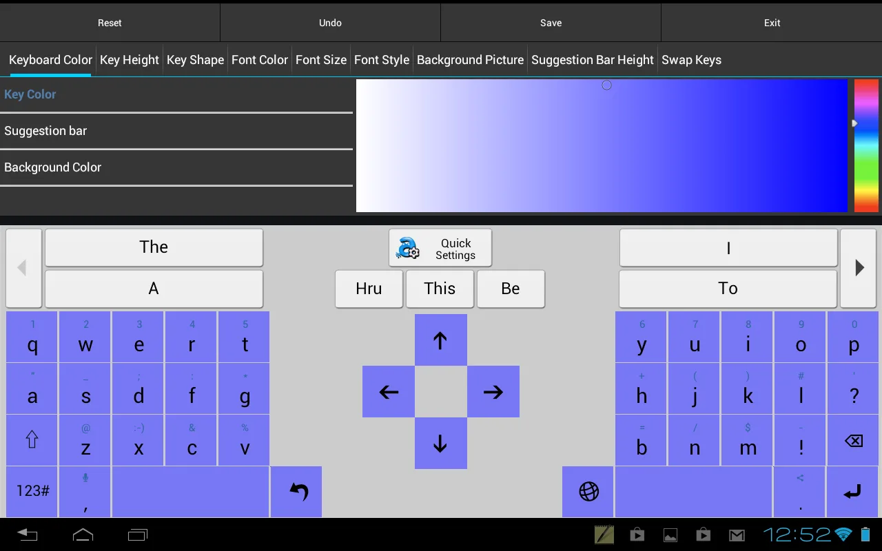 Adaptxt tablet keyboard