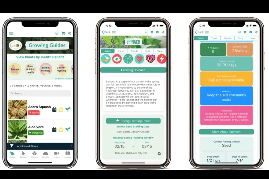 From Seed to Spoon gardening app