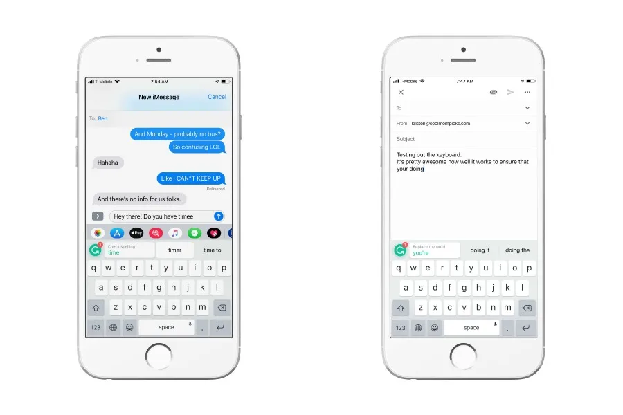 How to use the Grammerly Keyboard app