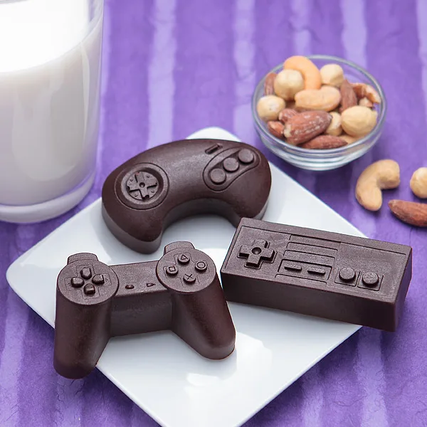 DIY game controller chocolates on Cool Mom Picks
