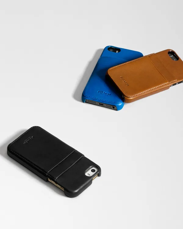 Cool iPhone cases for dad: Coach colorblock leather case