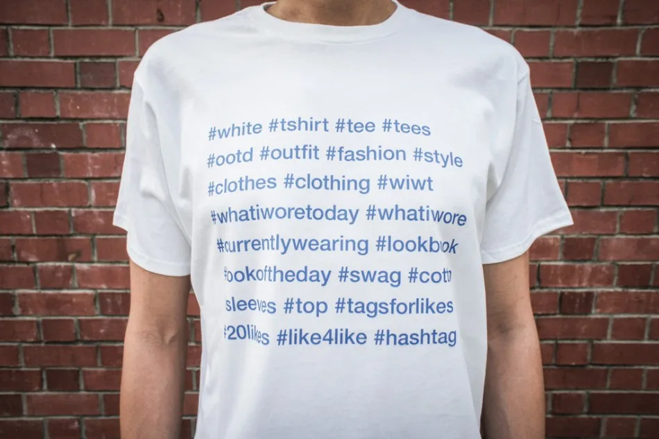 The awesome Instagram fashion hashtag t-shirt
