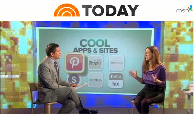 Today Show Appearance on 6 Cool Apps