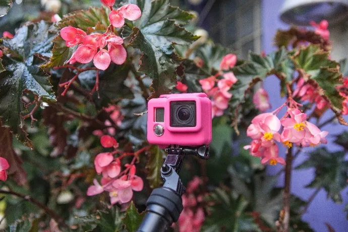 The new silicone gopro camera cases keep it from slipping out of your hands