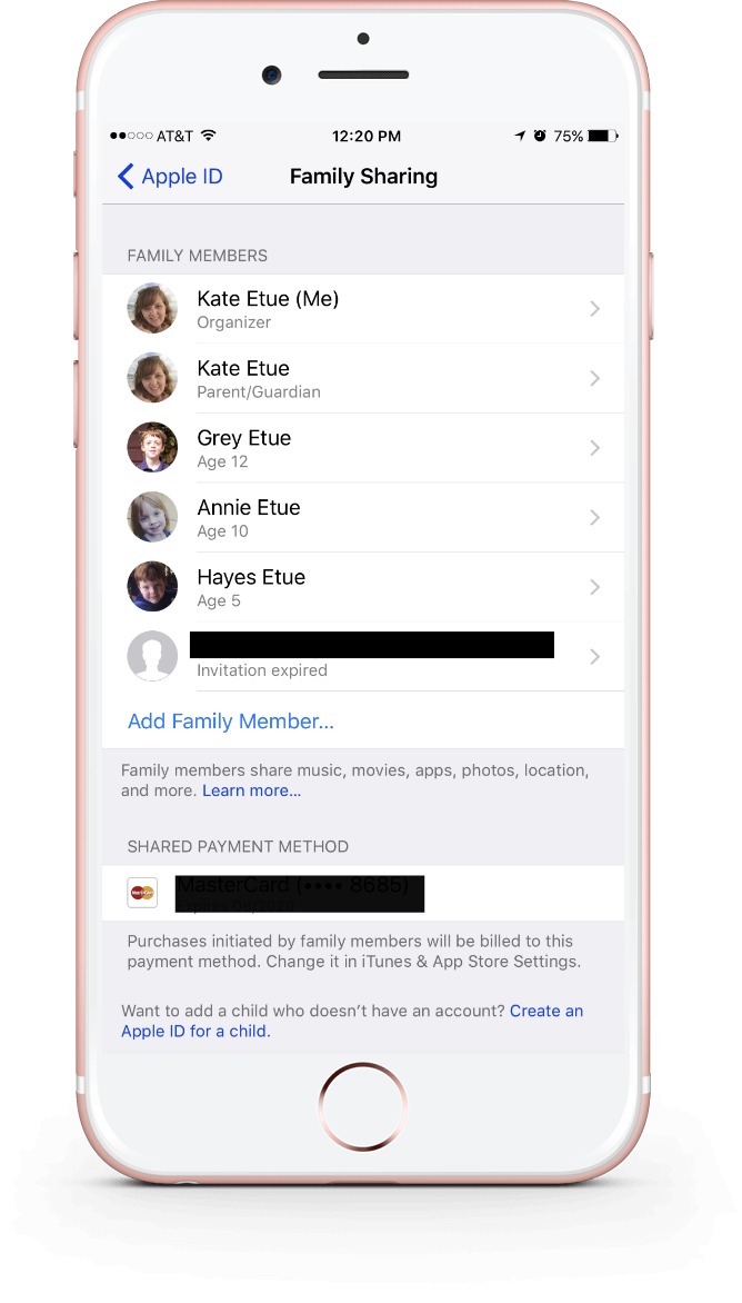 How to turn on Ask to Buy, by accessing your Family Sharing page