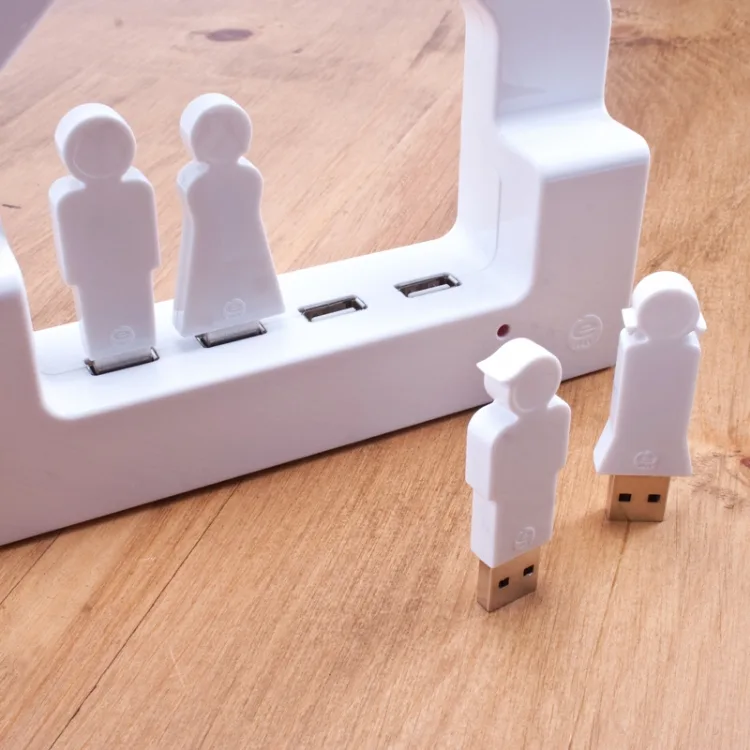 House USB charging hub and USB people from See Jane Work