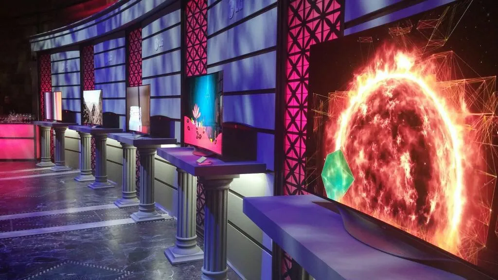LG new OLED 4K TVs at Art of the Pixel digital design awards