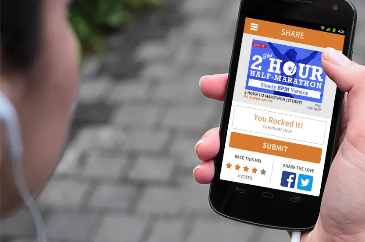 Rock my run fitness app