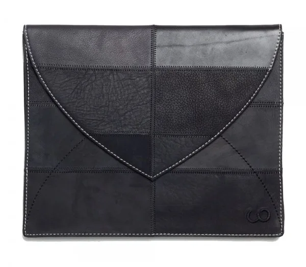 Looptworks upcycled leather iPad sleeve