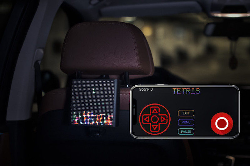 Mojipic: Voice-actived LED screen for your car's rear window.