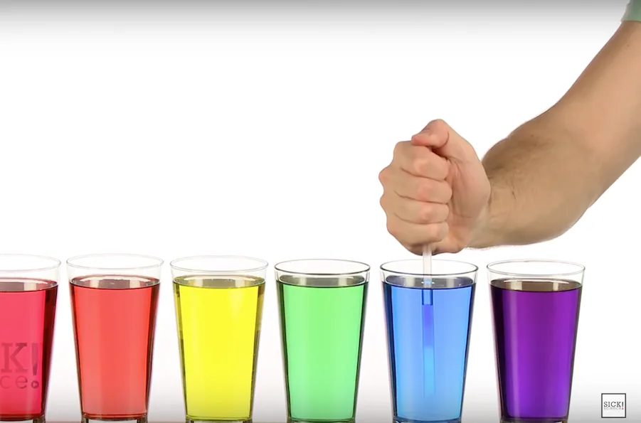The best educational YouTube channels for teens and tweens: Sick Science by Steve Spangler. This rainbow sugar experiment is so fun!