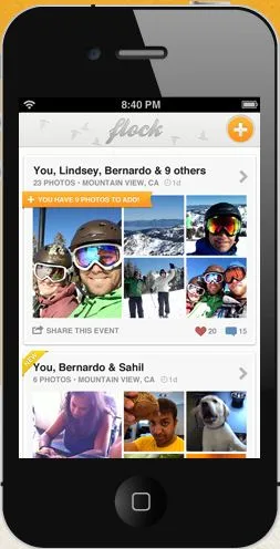 Crowdsource pictures from shared events with Flock