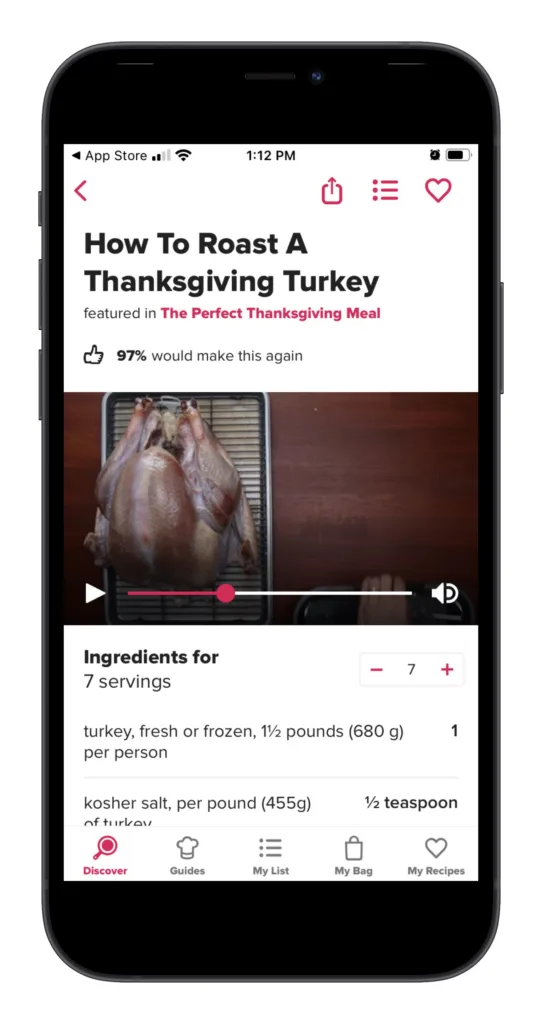 5 surprising apps to help you plan and execute holiday dinners: The Tasty app's step-by-step videos help beginners and experts alike.