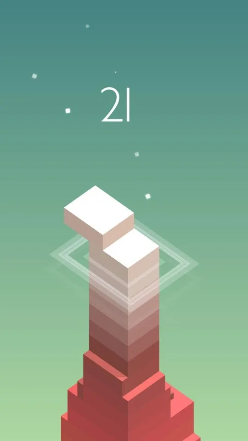 The gorgeous, free puzzle app game Stack.