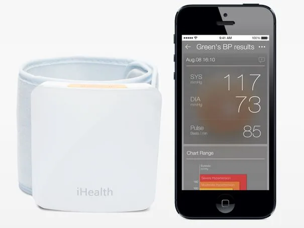 Wearable wrist blood pressure monitor by iHealth