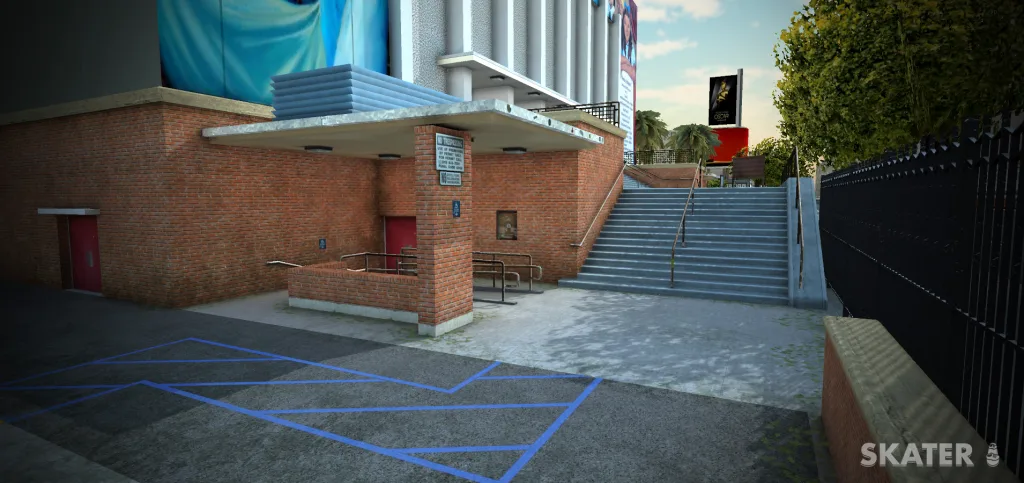 Skater app Hollywood High skate spot