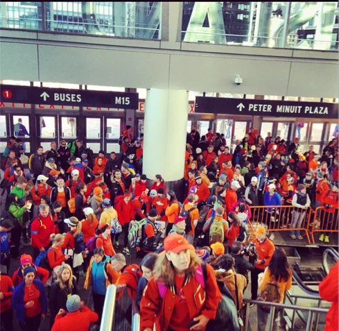 Inspiring Instagram photos of the day: Marathon runners preparing to help the Sandy relief efforts