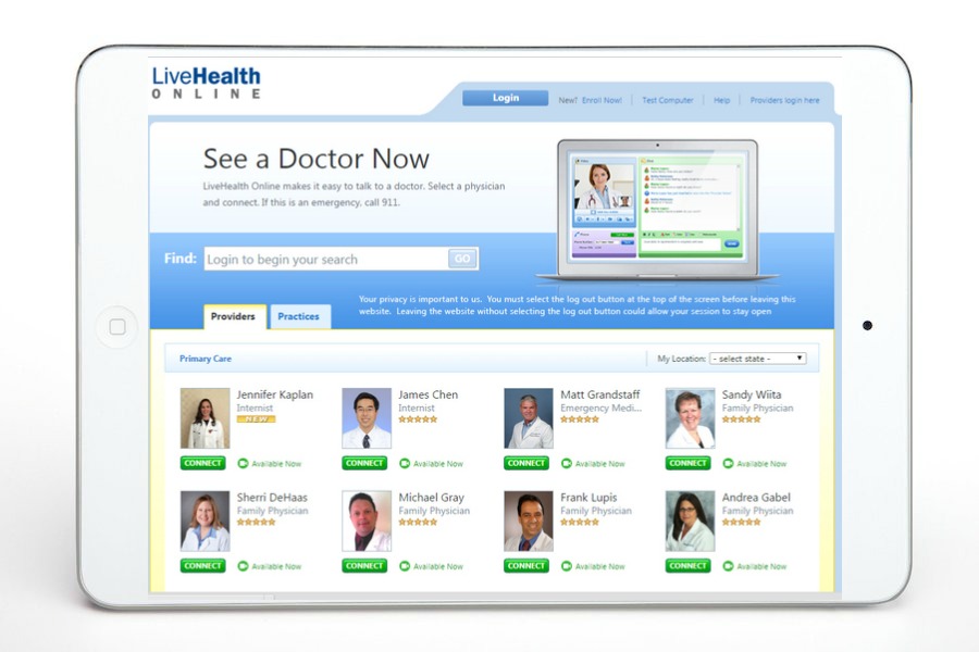 Best medical apps for families: LiveHealth Online