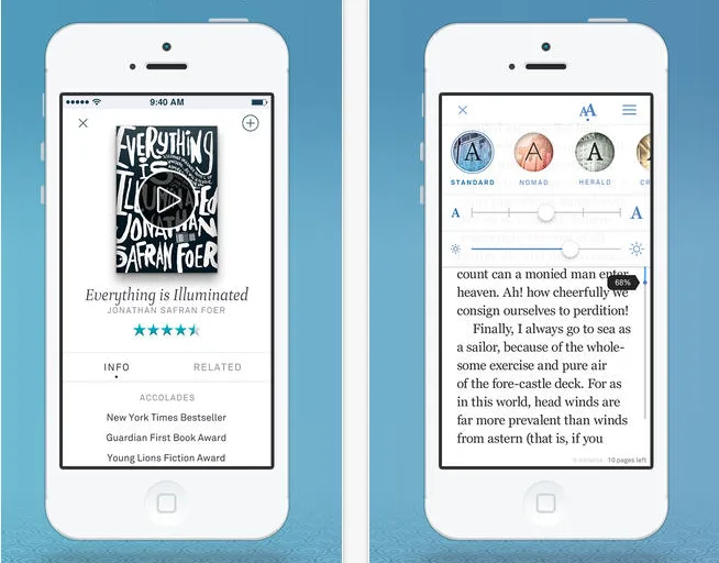 Oyster ebook subscription app