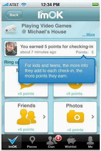 I'mOK app makes a game out of kids checking in