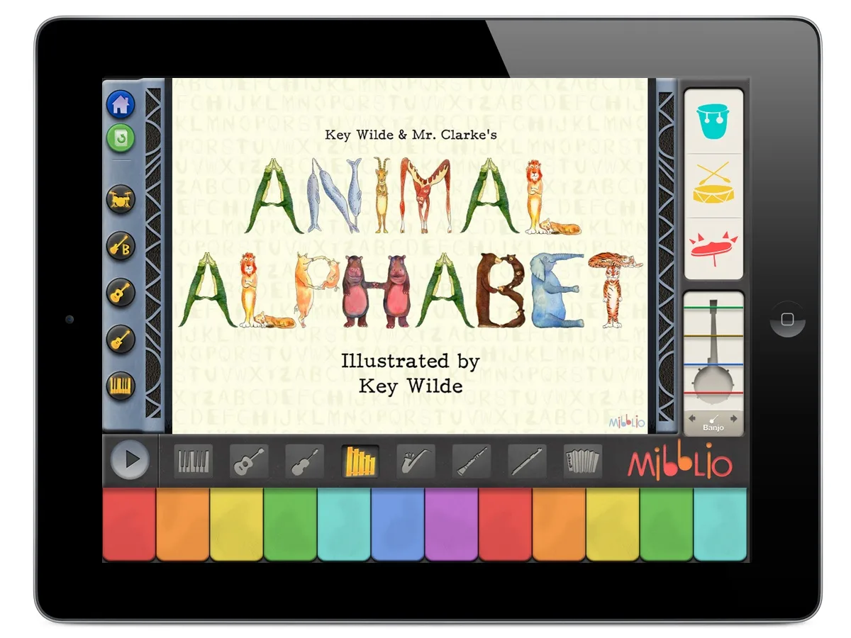 Mibblio kids' music app for iPad