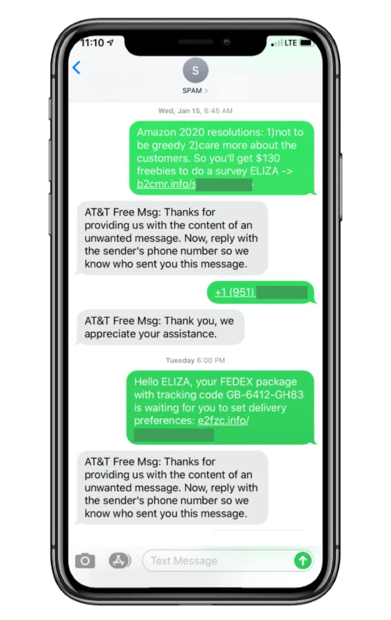 Reporting spam texts and phishing scams to the FTC