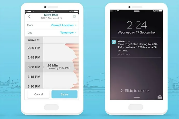 Handy tip: Waze's Planned Drives feature