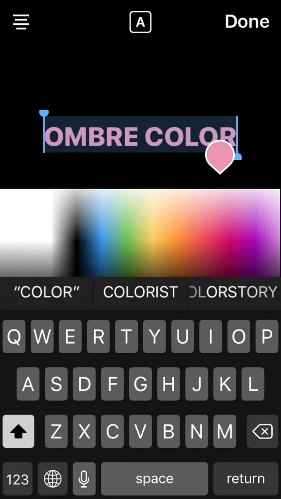 Step-by-step Instagram design tips: Making ombre type in your text overlay on Instagram Stories | coolmomtech.com
