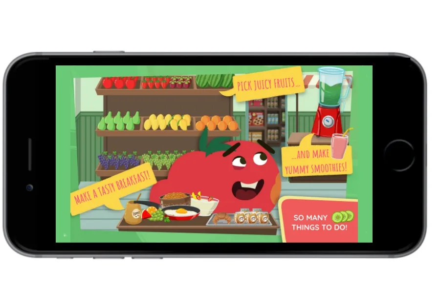 Kinsane Fruits Vs Veggies app for kids (sponsor)
