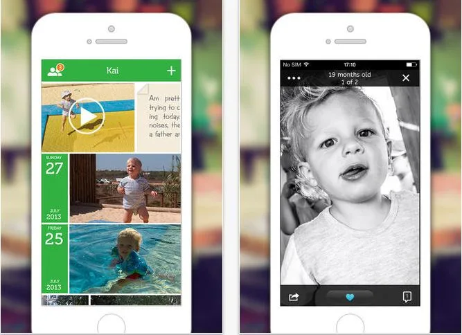 LIfecake app digital photo journal for new parents