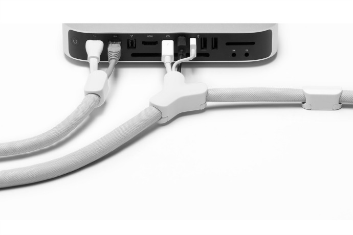 Home decluttering tips: The Soba Cable Bundler by BlueLounge keeps cords tamed