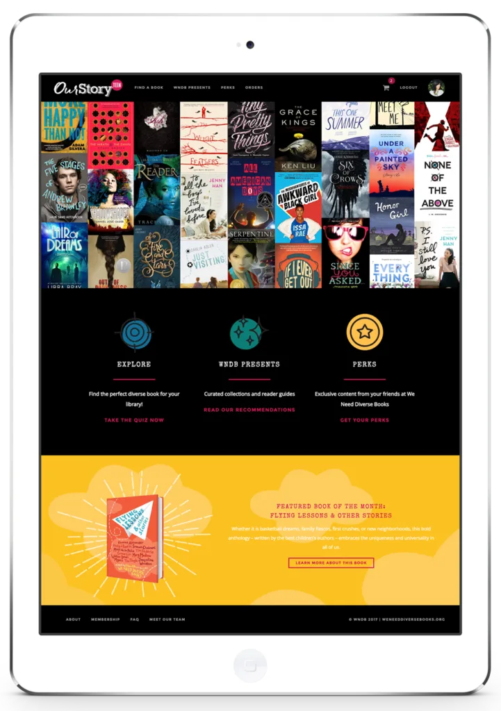 The OurStory app, highlighting diverse voices The OurStory app, highlighting diverse voices