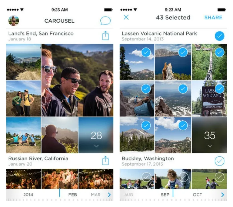 Carousel by Dropbox app