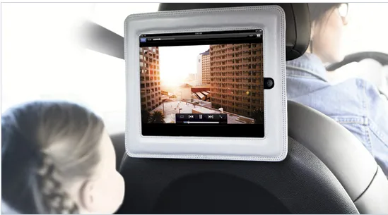 4 iPad car mounts. a.k.a. 4 ways to avoid hearing "are we there yet?"