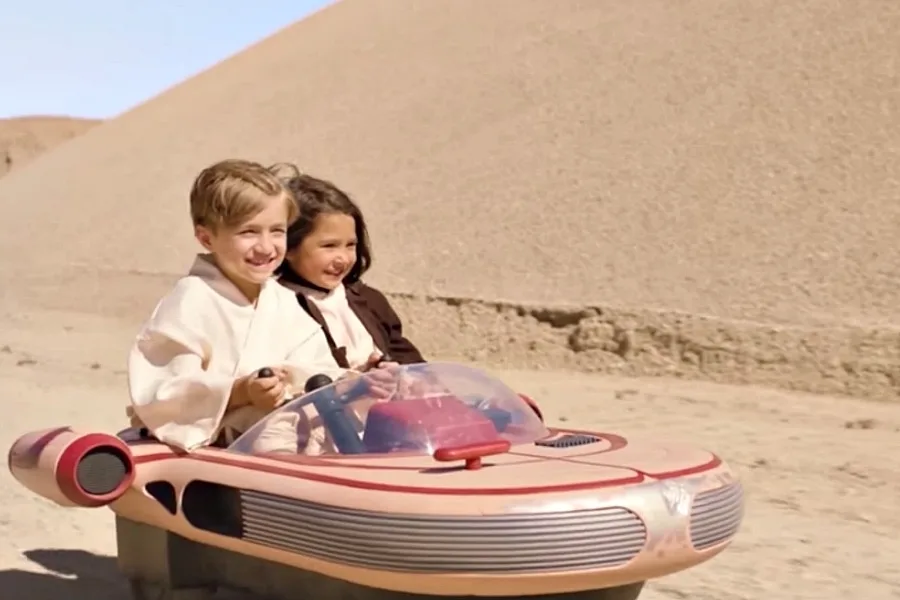 The ultimate Star Wars gift: Luke Skywalker Landspeeder ride-on from Radio Flyer. Click for details!