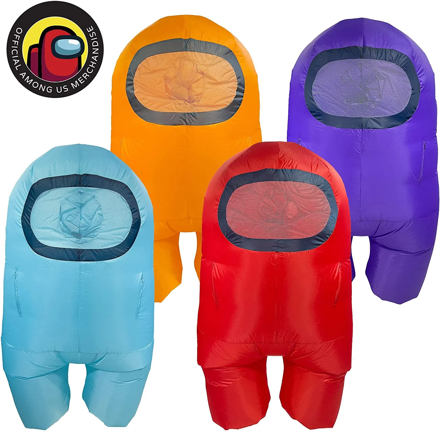 We found the official Among Us costumes, and they're made in kid AND adult sizes!