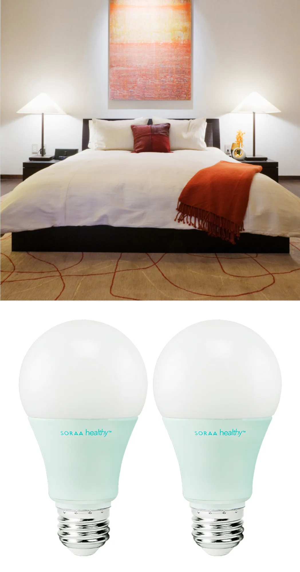 SORAA Healthy are lightbulbs designed to emit zero blue light for better sleep: Practical tech gifts