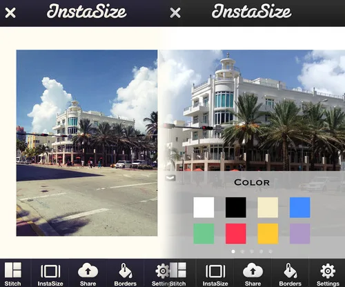 How to resize a photo for Instagram: Instasize app