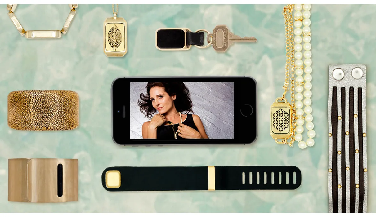 Cuff wearable tech safety jewelry