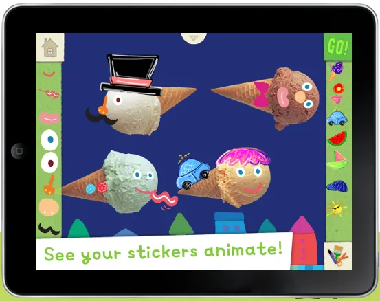 Magic Stickers stick in their imagination, not all over the back seat of your car
