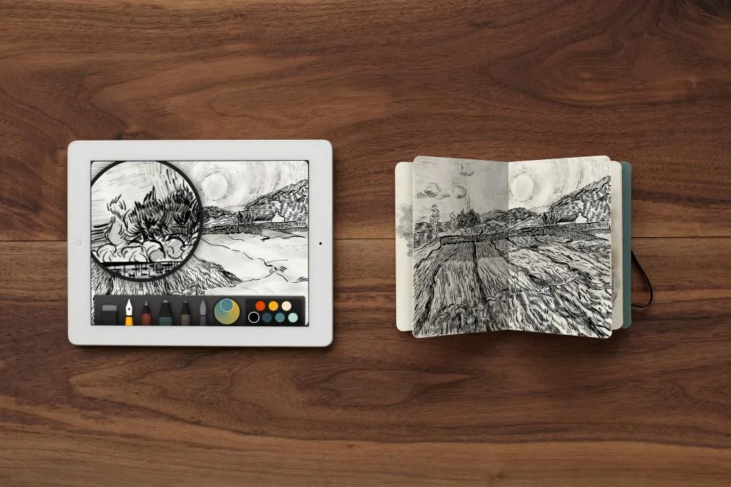 iPad sketch book app by FiftyThree